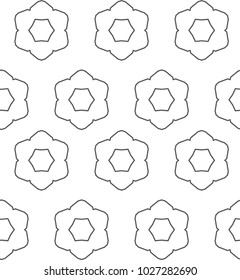 Seamless ornamental vector pattern