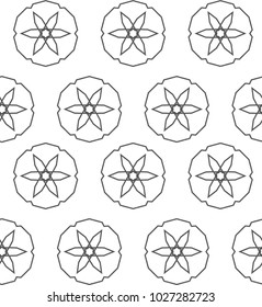 Seamless ornamental vector pattern