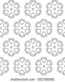 Seamless ornamental vector pattern