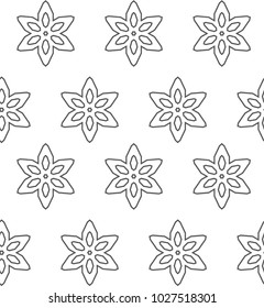 Seamless ornamental vector pattern