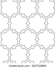 Seamless ornamental vector pattern