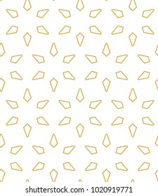 Seamless ornamental vector pattern in golden style