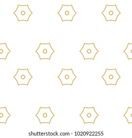 Seamless ornamental vector pattern in golden style