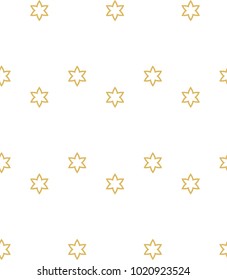 Seamless ornamental vector pattern in golden color