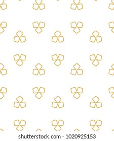 Seamless ornamental vector pattern in golden style
