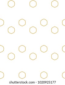 Seamless ornamental vector pattern in golden style