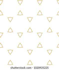 Seamless ornamental vector pattern in golden style