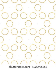 Seamless ornamental vector pattern in golden style