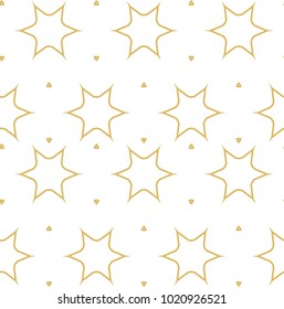 Seamless ornamental vector pattern in golden color Seamless ornamental vector pattern in golden color