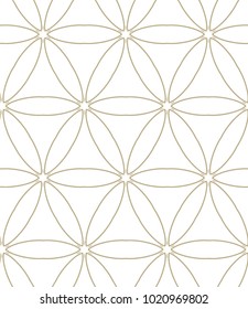Seamless ornamental vector pattern in golden style Seamless ornamental vector pattern in golden style