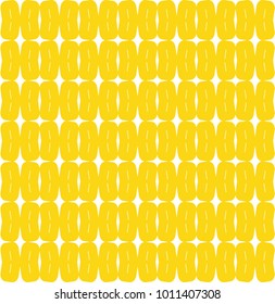 Seamless ornamental vector pattern in yellow color