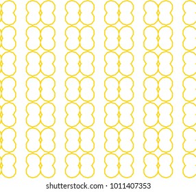 Seamless ornamental vector pattern in yellow color