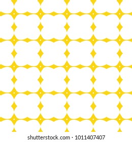 Seamless ornamental vector pattern in yellow color