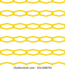 Seamless ornamental vector pattern in yellow color