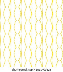 Seamless ornamental vector pattern in yellow color