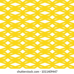 Seamless ornamental vector pattern in yellow color