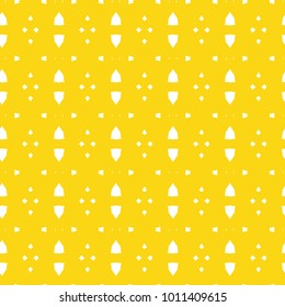 Seamless ornamental vector pattern in yellow color