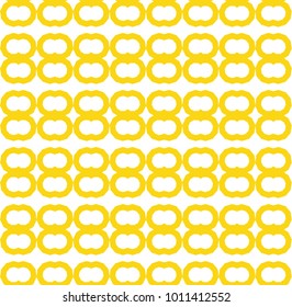 Seamless ornamental vector pattern in yellow color