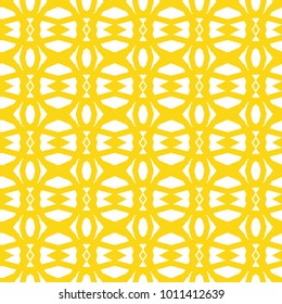Seamless ornamental vector pattern in yellow color
