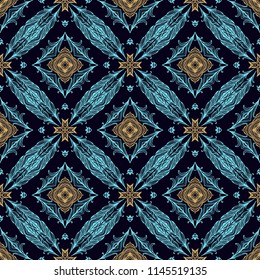 Seamless ornamental vector texture