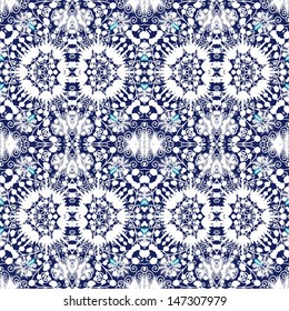Seamless ornamental vector texture, laced pattern