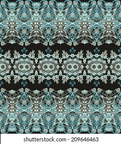 Seamless ornamental vector texture, laced pattern