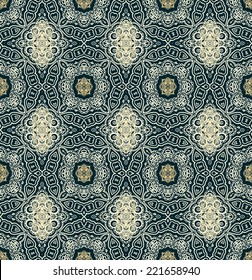 Seamless ornamental vector texture, laced pattern
