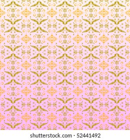 Seamless ornamental wallpaper, floral pattern, illustration, background