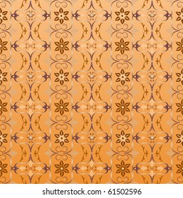 Seamless ornamental wallpaper, floral pattern, illustration, background