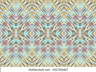 Seamless ornamental woven pattern