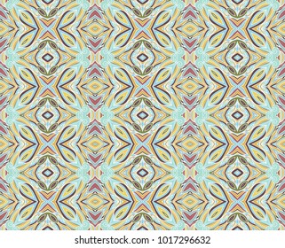 Seamless ornamental woven pattern