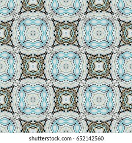 Seamless ornamental woven vector pattern