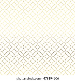 Seamless ornametal patterns. Gold texture on white. Seamless geometric pattern. Golden background. Vector seamless pattern. Geometric background with rhombus. Abstract geometric pattern.