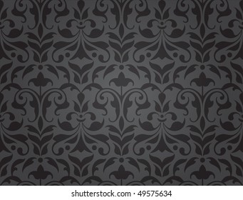 Seamless ornate damask pattern, vector illustration. Vintage background. Floral element for your design.