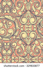 Seamless ornate decorative pattern