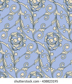 Seamless ornate decorative pattern