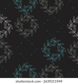 Seamless ornate floral pattern art work.