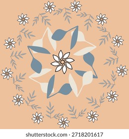 Seamless ornate floral pattern design art work .
