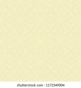 Seamless ornate floral pattern vector. Design light cream on cream. Design print for texture, textile, wallpaper, background. Set 5