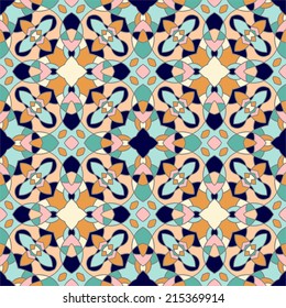 Seamless ornate geometric pattern, abstract background 