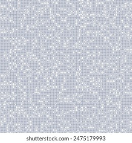 Seamless oscillogram-like pattern with curved lines. Endless repeating hand drawn pattern made by felt tip pen for surface design and other design projects