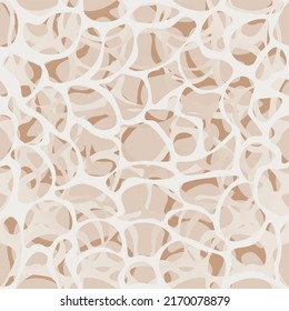 Seamless osteoporosis texture. Visualization of bone tissue damaged with osteoporosis, a disease that causes a decrease in bone mineral density and mass.