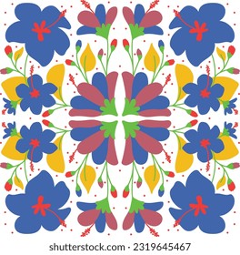 Nahtlose Otomi Art Textile Muster  