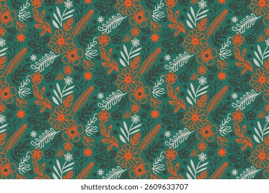 seamless outline rose pattern with single line flowers for pillowcase textile fabric kitchen wear and wrapping paper

