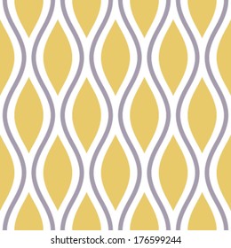 Seamless Oval And Double-S Ogee Background Pattern