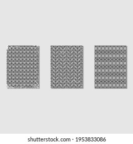 Seamless overlapping concentric circles pattern design vector illustration