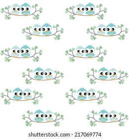 seamless owl pattern