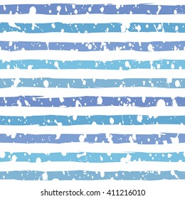 Seamless paint splatter background with stripes. Vector illustration