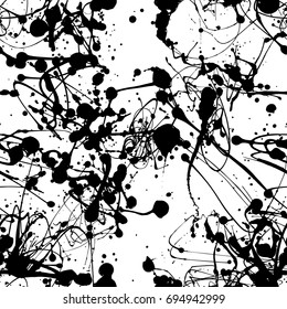 Seamless paint splatter pattern