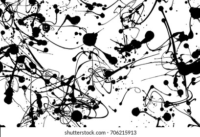 Seamless paint splatter pattern